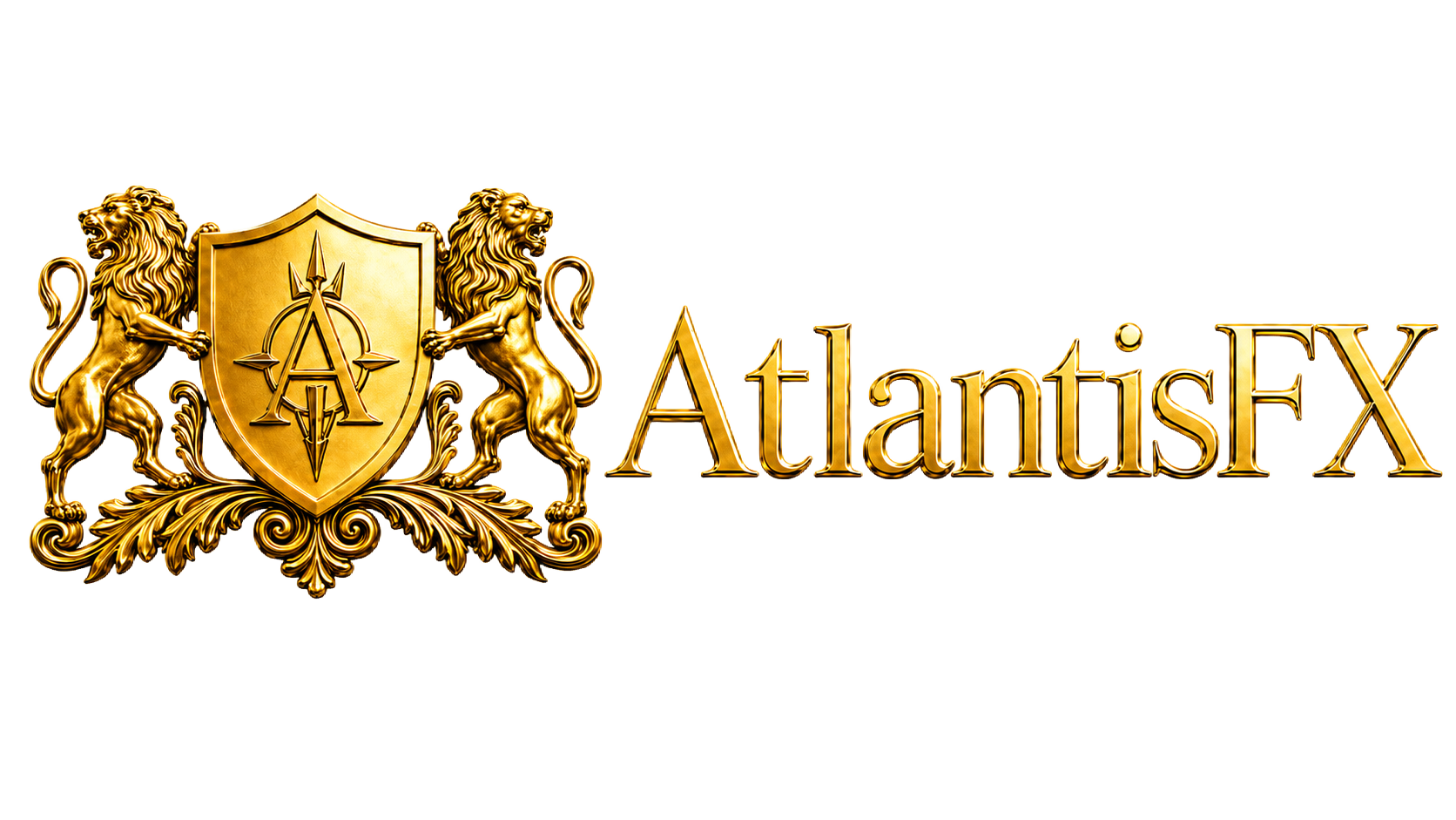 AtlantisFX official transparent gold logo
